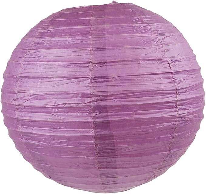 WYZworks - Round Paper Lanterns 10 Pack (Purple Plum, 8") - Hanging Paper Lanterns Lamp for Wedding, Birthday, Party and Home Decorations with 8", 10", 12", 16" Option