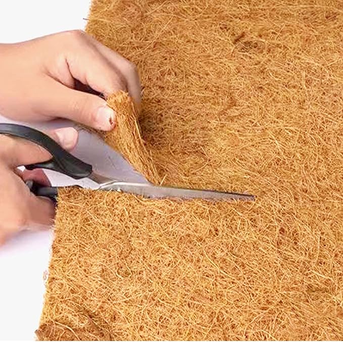 16x120 inch Natural Coconut Coir Liner Sheets Coco Fiber Roll Coco Mat for Planter Flower Basket Liner Garden Decoration Animal Pet Pad