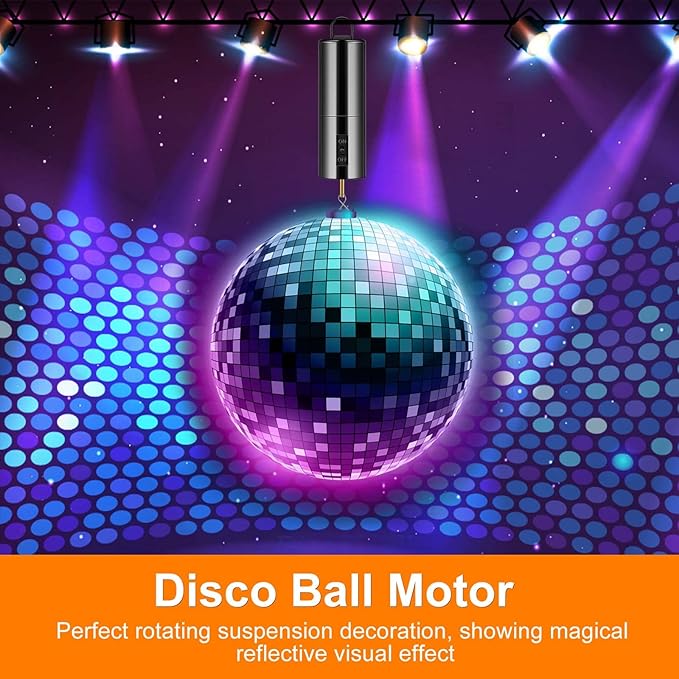 Wind Spinner Motor Hanging Display Motor Battery Operated 20 RPM Rotating Motor Multi-Purposes for Wind Spinner Mobile Yard Decor Hanging Ornaments Outdoor Sculptures-Medium Speed