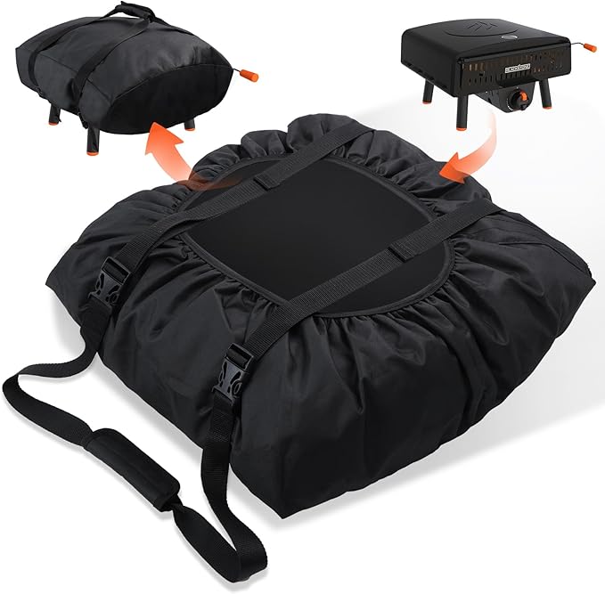 Pizza Oven Carry Case for Blackstone 2238 Leggero Tabletop Pizza Oven, 600D Waterproof Dustproof Blackstone 2238 Pizza Oven Cover/Carry Bag 2 in 1, Outdoor Oven Accessory