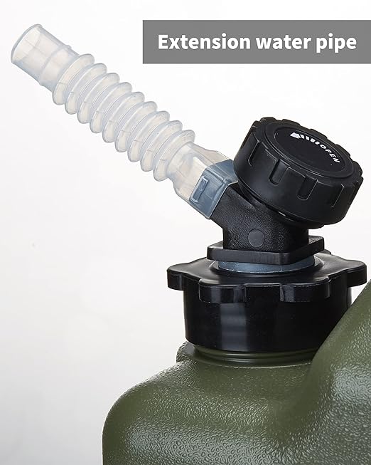 UPWOIGH Camping Water Container, 6.6 Gallon Big Water Jug(25L), Truly No Leakage Water Storage, Military Green Water Tank,BPA Free Overlanding Gear