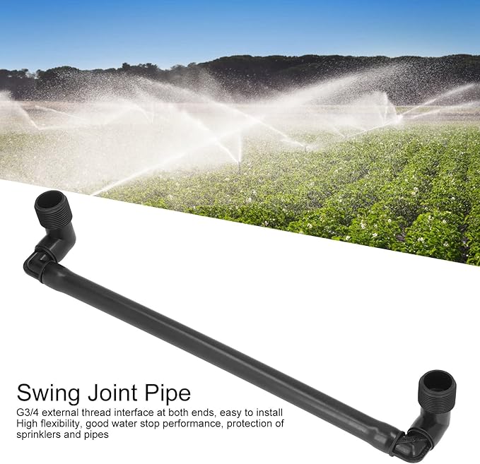 CHICIRIS 5PCS G3/4 External Thread Swing Joint Pipe, Rotatable Swing Joint Assembly Lawn Irrigation Tool, Adjust The Installation Height of The Sprinkler According to The Terrain