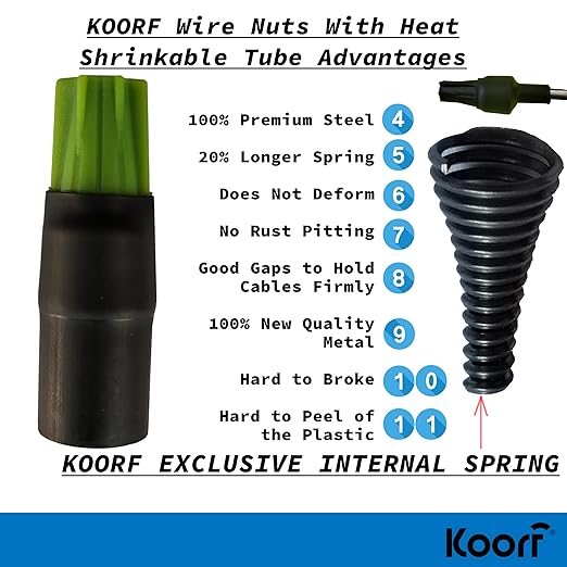 UL Listed Waterproof Wire Connectors with Heat Shrink tubing for Outdoor Caps Sprinkler LED applicate in Wherever Corrosion Exists, Moisture (20, LargeHeatShrinkable)