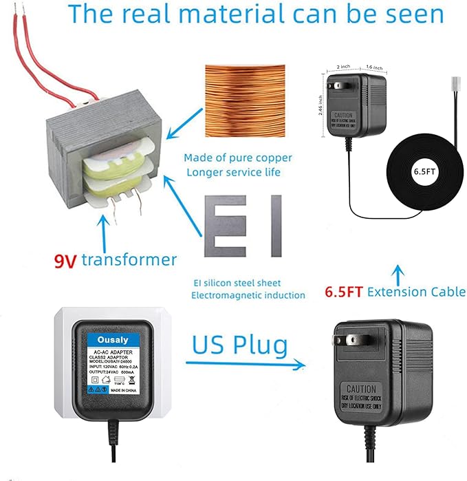 24VAC AC Power Adapter Transformer for Orbit Sprinkler Indoor Irrigation Timers Power Supply Cord,Compatible with Rain Bird UT1 SST Series,Sprinkler System Most Brands on The Market ﻿