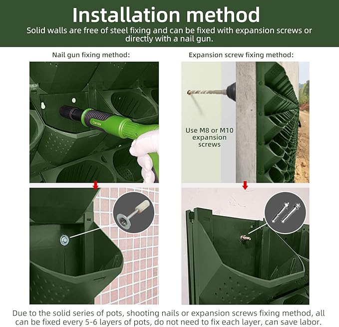 Self Watering Wall Planter with 36 Pots, Vertical Garden Planter for Indoor Plants, Wall Mounted planters Hanging Flower Herbs Vegetables for Garden (36POTS with Irrigation System)