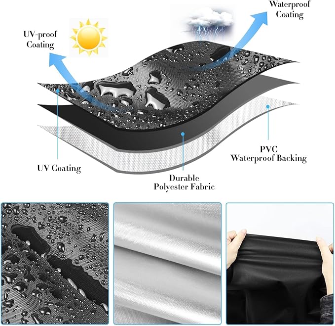 Prep Table Cover, Service Cart Cover for WEN 73009 500-Pound Service Utility Cart Waterproof Rolling Tool Carts Grill Table Covers - 42" L x 17" W x 31" H