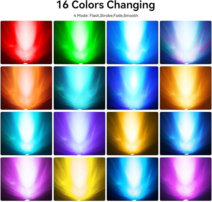 Pond Lights with Timer, Colored Fountain Lights IP68 Waterproof Pond Light, Underwater LED Dimmable Outdoor Lights for Fish Tank Pond Fountain Garden Landscape, 2 Lights