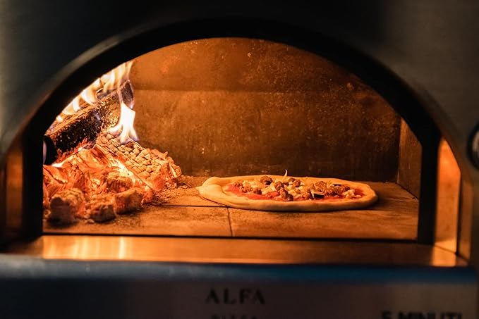 Pizza Oven Wood 12 Inch Naturally Cured White Oak Splits Cooking Wood for Free Standing Ovens 1650 Cubic Inches