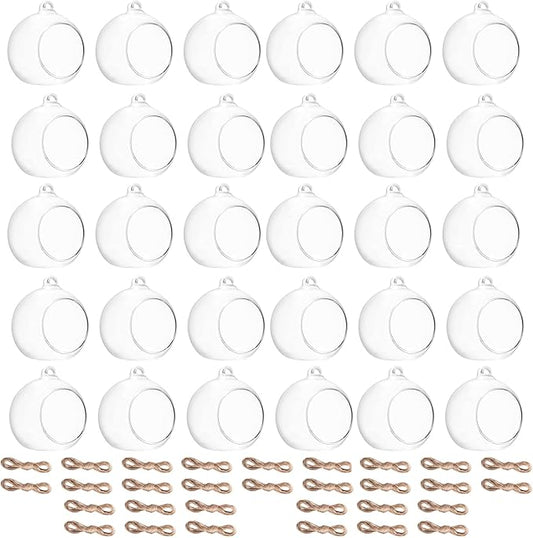 3.15"/ 8cm Hanging Tealight Candle Holder Glass Globes Air Plant Orb Glass Candlestick Lights Terrariums Candles Terrarium Vase Containers Home Decor Indoor Outdoor Garden DIY Gifts (30)