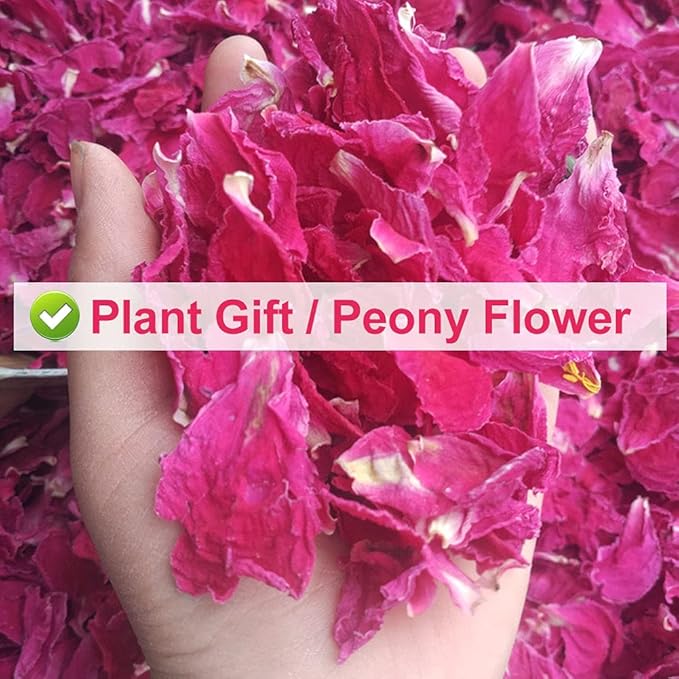 Plant Gift Peony Flower Petals 30G/1.05oz 芍药花 Herbaceous Peony Tea, Pure Herbal Tea, Peach Blossom Tea, Caffeine-Free, No GMOs, Chinese Tea