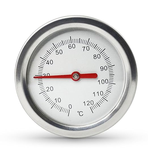 Fishnure - 20” Compost Thermometer, Indoor & Outdoor Thermometer Probe for Composting Bin Heaps, with 1.8” Diameter Celsius Dial & Temperature Gauge, Complements The Compost Starter