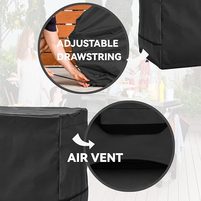 Outdoor Prep Table Cover - Waterproof, Stainless Steel Top Cover for 52 Inch Keter Unity XL Portable Outdoor Table, Compatible with 52 inch Outdoor Utility Cart and Storage Cabinet