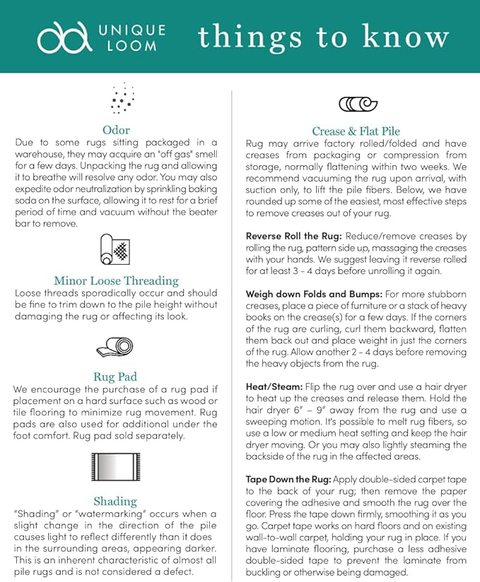 Unique Loom Outdoor Border Collection Area Rug - Soft Border (8' x 11' 4" Rectangle, Blue/ Ivory)