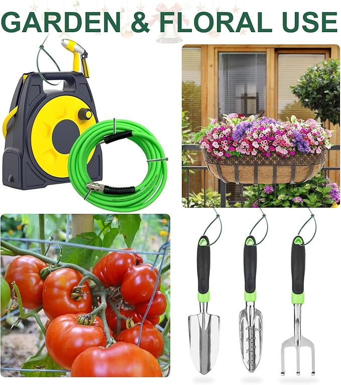 Green Zip Ties Assorted Sizes (4"+6"+8"+12"), 400 Pack, Cable Ties UV Resistant for Garden, Plants, Fence, Holiday Lights, Yakobela