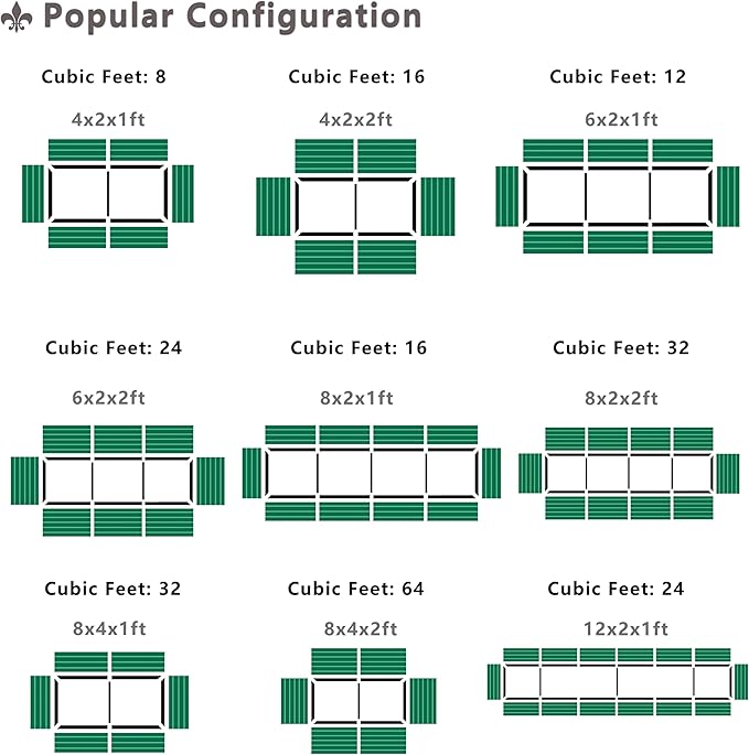 2PCS 8x2x1FT Galvanized Raised Garden Bed,Planter Raised Beds-Metal Garden Box,Large Plant for Outdoor Planting, Vegetables Bed,Flower,Herb-Sliver