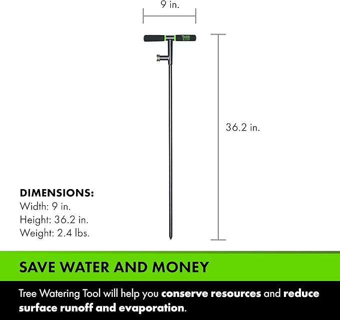 Yard Butler Deep Root Irrigator - Unique Gardening Tool for Irrigation - Deliver Water Directly to Plant Roots - Promote Healthy Growth & Minimize Water Waste - Easy-to-Use Gardening Supplies