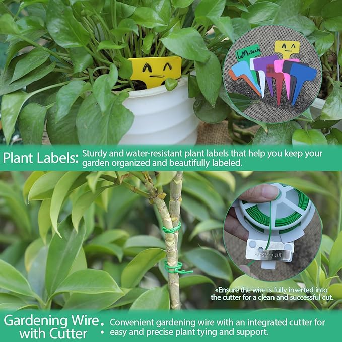 LeMotech Garden Tool Set, 3Pcs Stainless Steel Heavy Duty Gardening Kit Including Trowel Transplanter Cultivator Gardening Hand Tools with Beech Handle, Planting Tool for Women Men