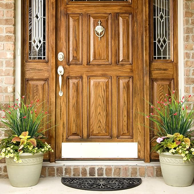 Melorca&Guilla Artificial Plants Outdoor 6PCS 23“ Fake Tall Grass,Fake Outdoor Plants,Faux Plants with Flowers for Garden Porch Window Box Shop Office Home Décor