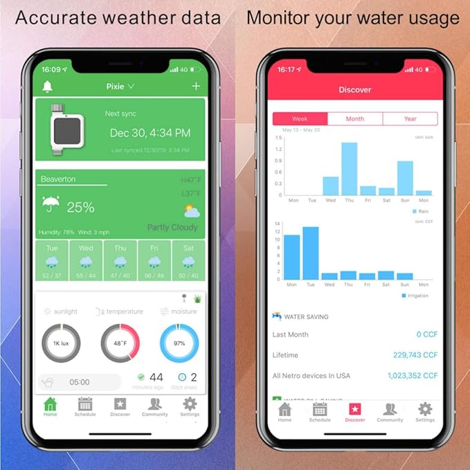 Netro Pixie Z1 Smart Hose Faucet Timer, Weather Aware, Compatible with Alexa (Pixie Z1 with Hub)