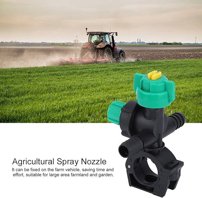 Misting Nozzles, External Thread Agricultural Sprayer Fan Shaped Spraying Nozzle, Hose Drip Irrigation Sprayer Nozzle for Agriculture, 2 Pcs