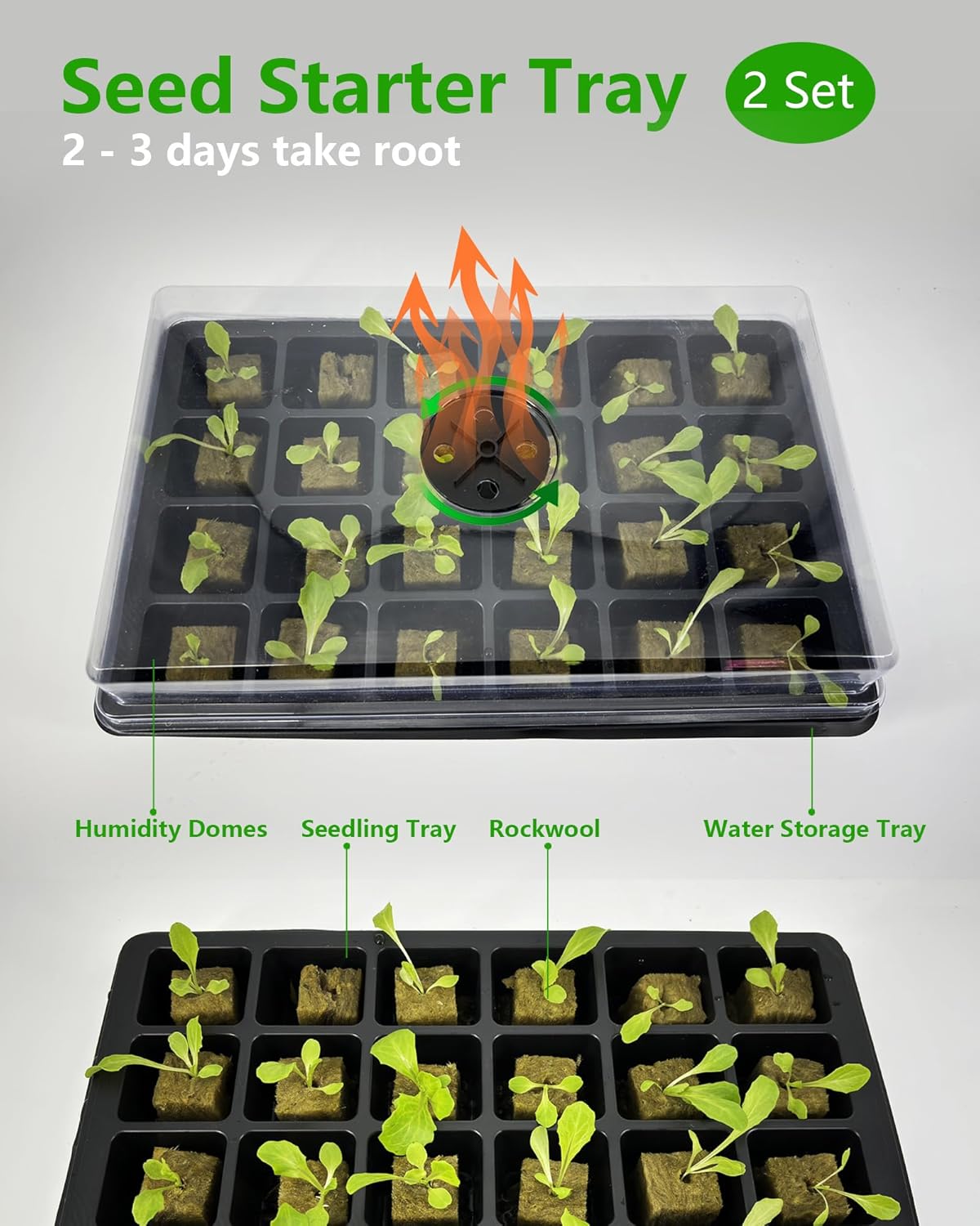 Hydroponics Tower Growing System，45 Pods Vertical Indoor Garden，360° Full-Spectrum Lights, Automatic Water Circulation System，Suitable for Leafy Greens and Herbs，Include Seed Starter Tray