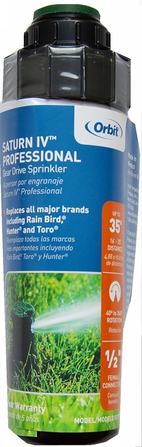 Orbit 55179 Saturn IV Pro Gear Drive Rotor Sprinkler Spray Head with Matched Precipitation (10)