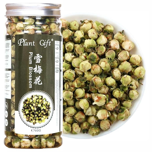 PlantGift Snow Plum Blossom Tea, 60G/2.11oz 雪梅花 Blossom Tea Flower, Chinese Dried Plums, Health Tea