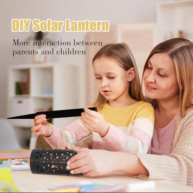 Solar Pathway Lights 6 Pack Star Moon Solar Lights Waterproof Garden Light for Yard Lawn Path Patio Outdoor Decor Gifts Warm White (Modern)