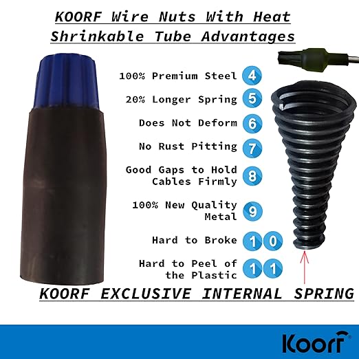 UL Listed Waterproof Wire Connectors with Heat Shrink tubing for Outdoor Caps Sprinkler LED applicate in Wherever Corrosion Exists, Moisture (25, MediumHeatShrinkable)