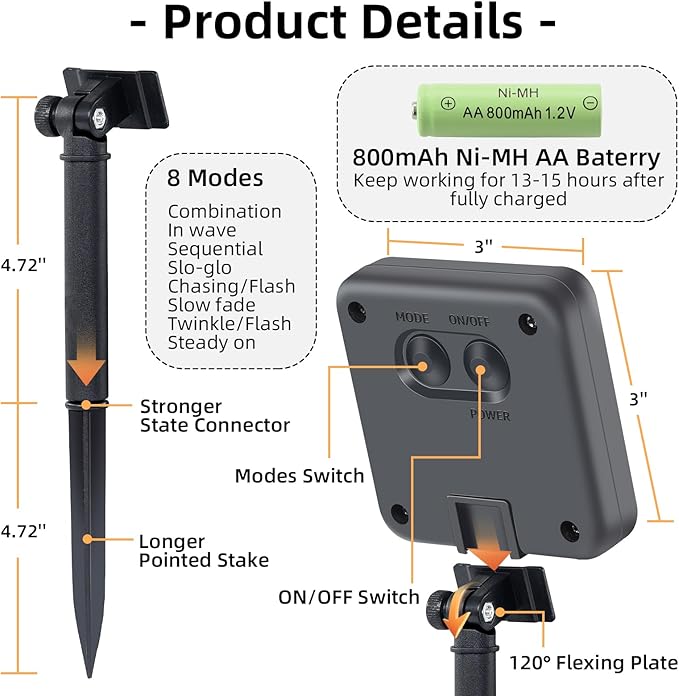 200 LED Solar String Lights for Outside, 82FT Outdoor Solar String Lights, Waterproof Solar Powered String Lights Outdoor with 8 Modes for Garden, Patio, Balcony, Wedding, Party (Cool White)