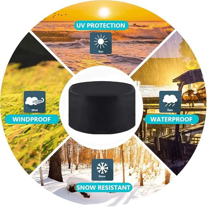 Fire Pit Cover for Outland Firebowl 893 Deluxe Outdoor Portable Propane Gas Fire Pit, Fit for Outland Firebowl 823 870, 22"