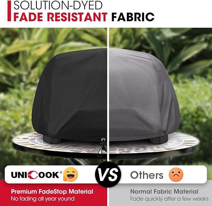 Unicook Outdoor Grill Cover Compatible with Ninja OG700 OG800 OG900 Series Woodfire, Waterproof Fade Resistant BBQ Cover for Ninja OG951 Premium XL Grill Smoker, Countertop Smoker Protector