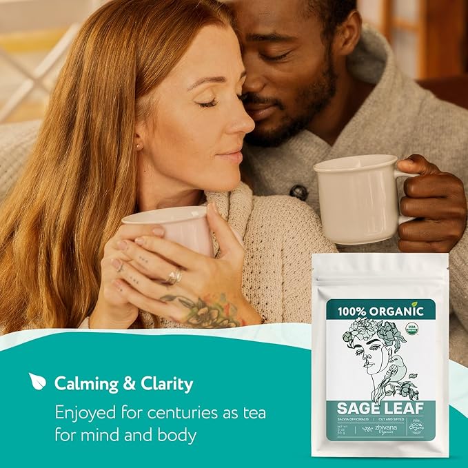 Super Value Pack 5 LB - Organic Sage Leaf (Salvia officinalis) – Loose Dried Leaves – Edible Grade for Tea, Seasoning & Herbal Uses