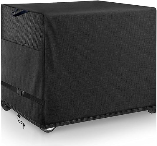 Outdoor Prep Table Cover- Heavy Duty Waterproof Cover for Outdoor Stainless Steel Table,Compatible with 42 inch Outdoor Utility Cart and Storage Cabinet Black