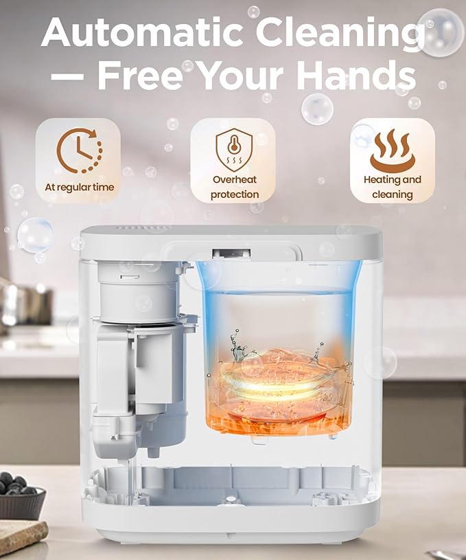 4L Electric Composter for Kitchen, Compost Bin for Countertop with Auto-Cleaning/Odor-Free/LED Display, Turn Kitchen Waste to Dry Compost Fertilizer, Indoor/Outdoor Compost Machine