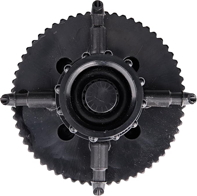 Raindrip 13400UB Hydro-Port Adjustable Four Bubbler, up to 30 GPH Per Outlet, Black-Blue