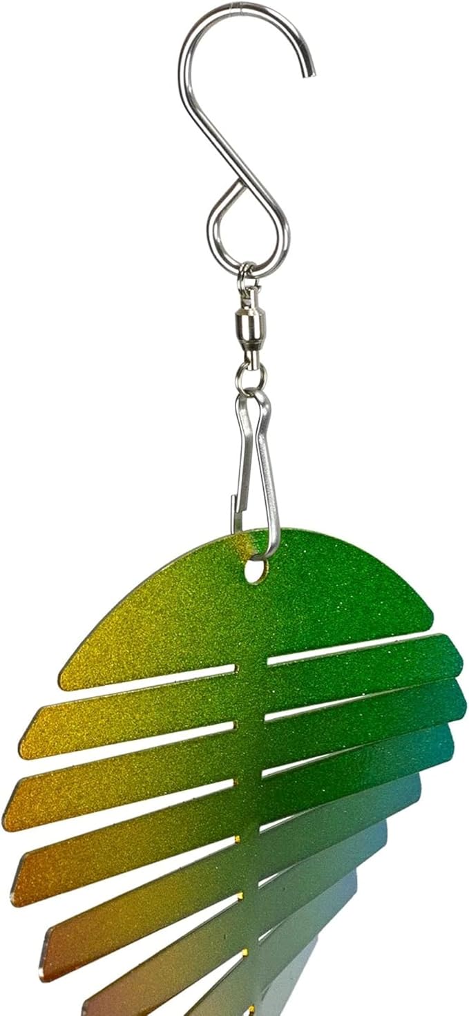 VP Home Rainbow Helix Kinetic Wind Spinner for Yard and Garden Wind Spinner Outdoor Metal Large Hanging Rainbow Decor 3D Garden Art Wind Sculpture Spinners Kinetic Art Garden Spinner