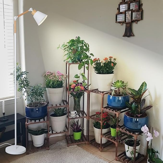 HMVPL Grow Lights for Indoor Plants Full Spectrum, Plant Lights for Indoor Growing with 20W COB Grow Light Blub, 4/8/12H Timer, Standing Tall Grow Lamp for Middle Large Plants(75'', Height Adjustable)