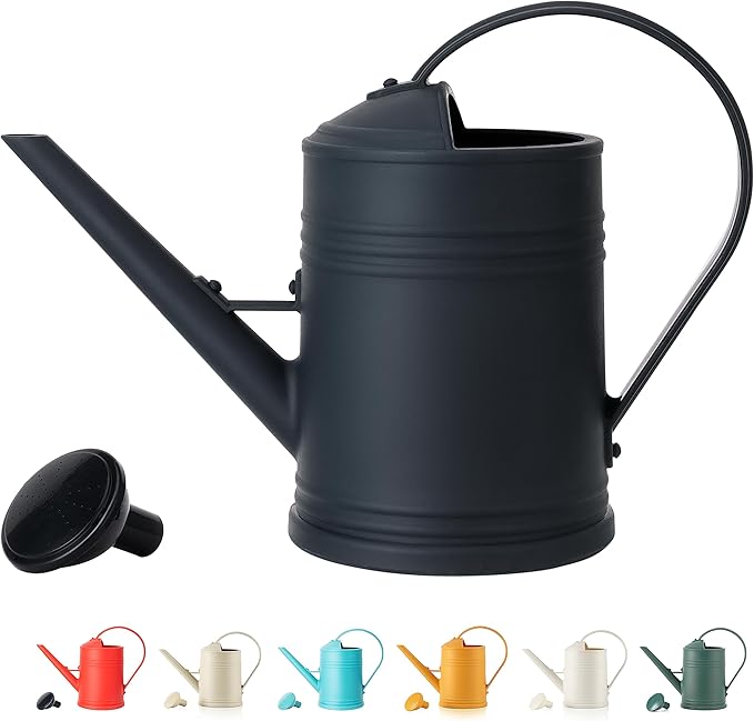 Plastic Indoor Watering Can with Sprinkler Head - 68 oz, 1/2 Gallon