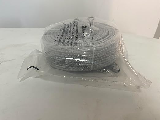 3/16 Wire Rope Kit, 100ft Vinyl Coated Galvanized Steel Cable with M5 Turnbuckles for Cables Wire, Rope Clamp & Thimble, 7X7 Strand Aircraft Cable for Anchored Shed, Fencing, Sunshade