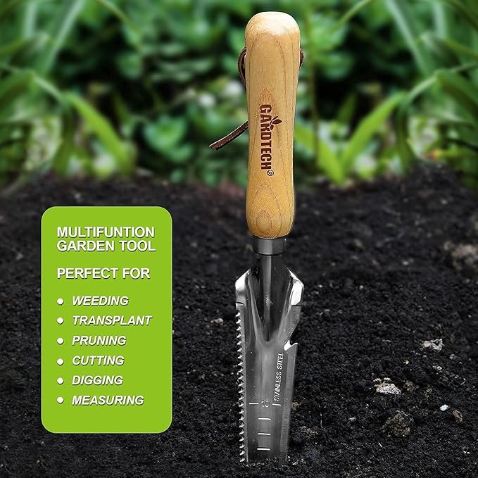 Hand Weeder Puller Tool, Dandelion Fork Weeding Knife Tool - 2023 New Garden Tool for Weeders Easy Quick Clean Removal Root Digging - Original Multi Use Rust-Resistance (13.8in)