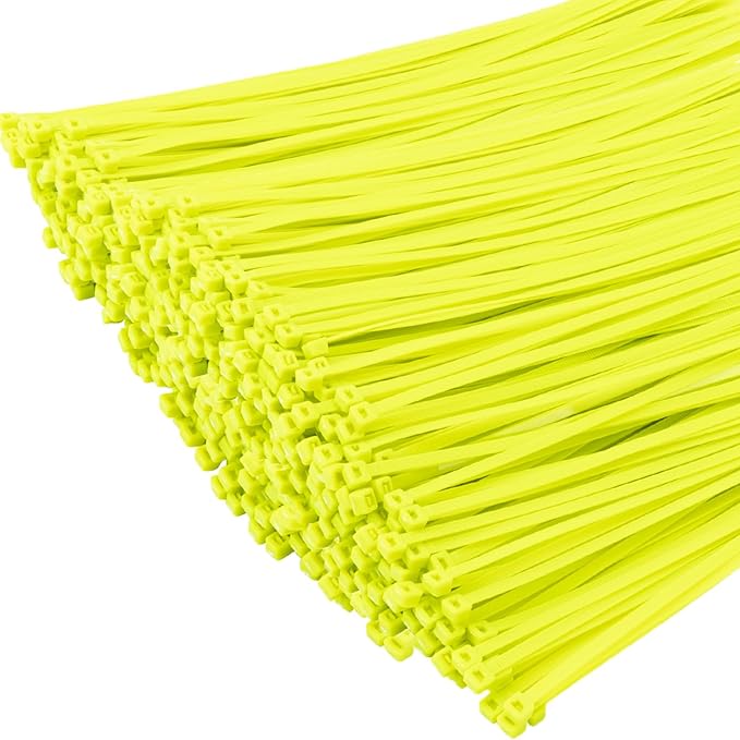 XINGO 1000 PCS Apple Green Zip Ties 8 Inch, 60 LBS Tensile Strength-Heavy Duty, Self-Locking Nylon Plastic Nylon Wire Ties for Indoor and Outdoor Use