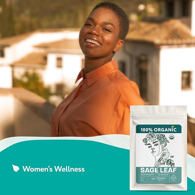 Super Value Pack 5 LB - Organic Sage Leaf (Salvia officinalis) – Loose Dried Leaves – Edible Grade for Tea, Seasoning & Herbal Uses