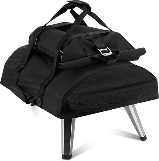 Onlyfire Pizza Oven Protective Carry Cover for Ooni Fyra 12, Heavy Duty Waterproof Weather Resistant Dust-Proof, Black