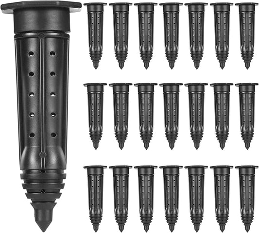 25 Pack Garden Watering Stake Large UV-Protected ABS Plastic Deep Root Irrigation Spike for Trees, Shrubs, Bushes, Shrubs, Flowers, Fruits, Vegetables, Potted Plants (8 Inch)