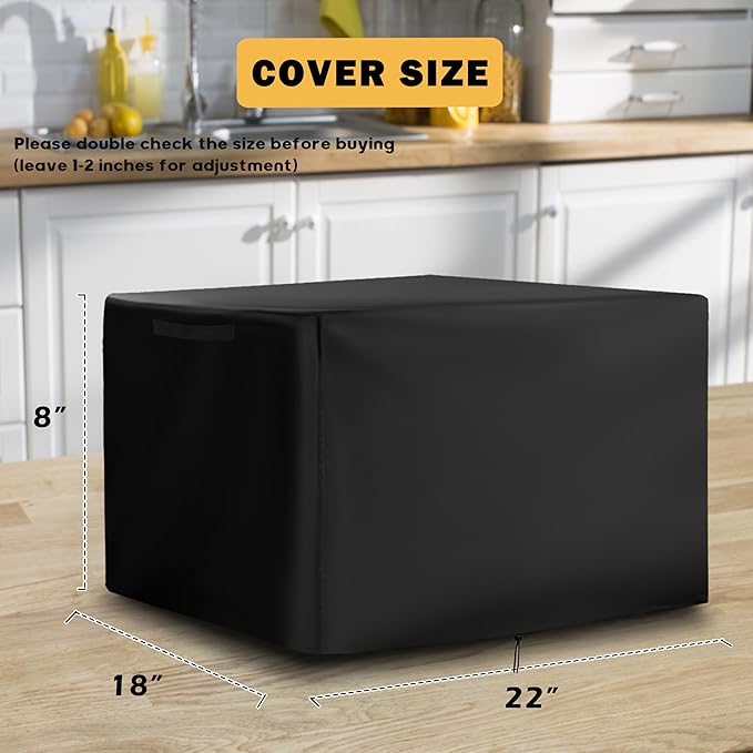 Grill Cover for VEVOR Commercial Electric Griddle, Heavy-Duty 600D Tabletop BBQ Cover for VEVOR 22" Electric Flat Top Grill