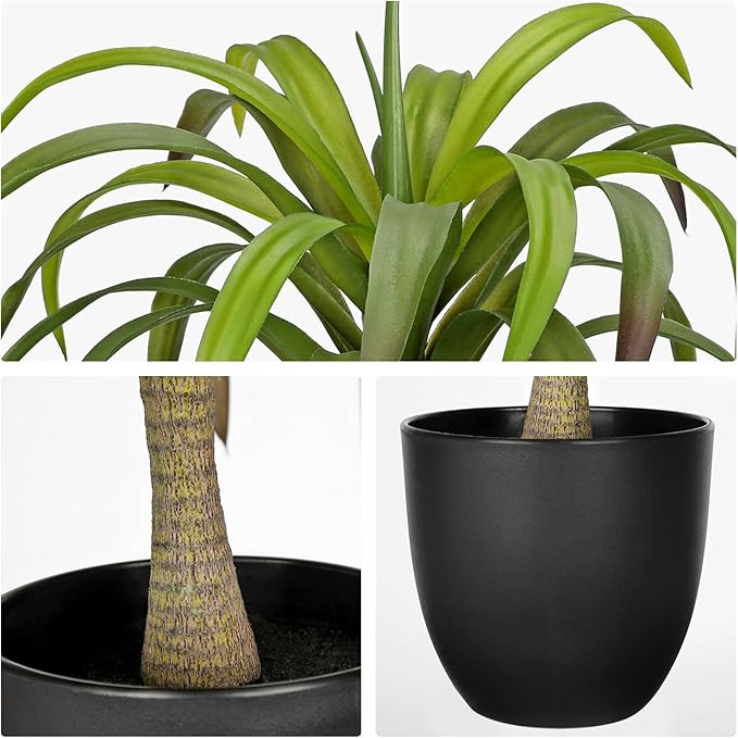 Briful Fake Agave Plant 22in Artificial Agave Potted Plant Fake Outdoor Plants for Home Office Living Room Bedroom Kitchen Table Decor
