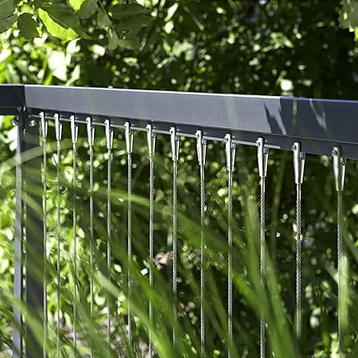 1/8 Inch 200 FT 316 Stainless Steel Wire Cable, 7x7 Inch Aircraft Cable, Wire Rope 100 PCS Strand Construction Braided with Crimping Sleeves, 660lbs/300kg Breaking Strength