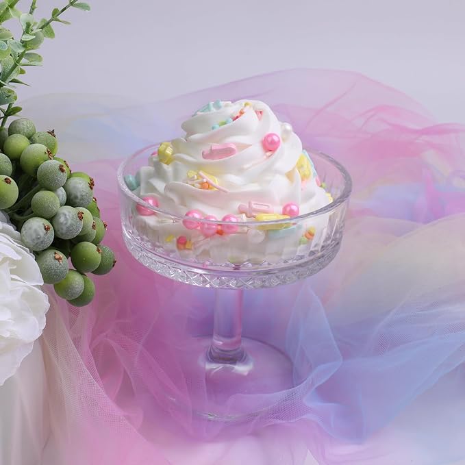 Summer Ice Cream Sprinkles for Cake Decorating, Pastel Popsicle Sugar Baking Edible Cupcake, Cookie, Donut Toppers and Birthday Party Supplies