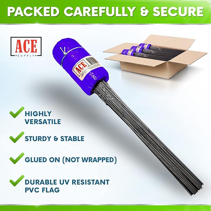 Purple Marking Flags 1000 Pack - 4x5x15 Inch Purple Flags for Outside - Markers For Lawn, Irrigation, Landscaping, Survey & Sprinkler Head Marking